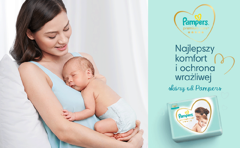 zakladanie pieluch pampers