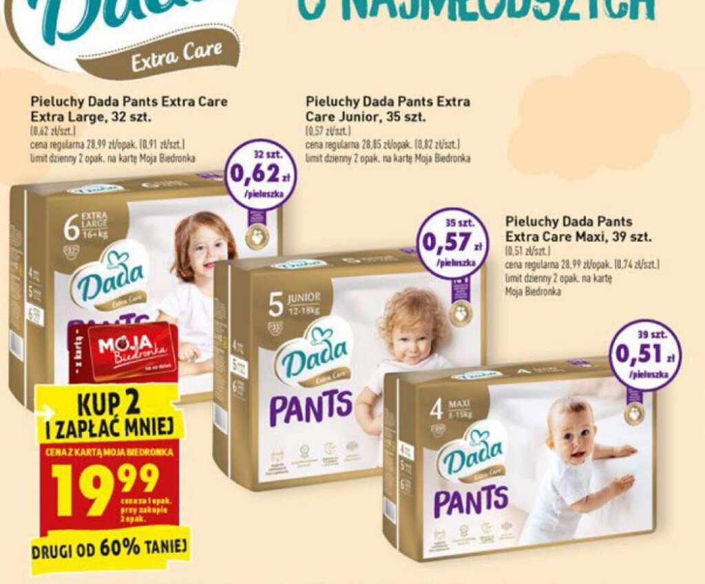 pampers premium care niemowle