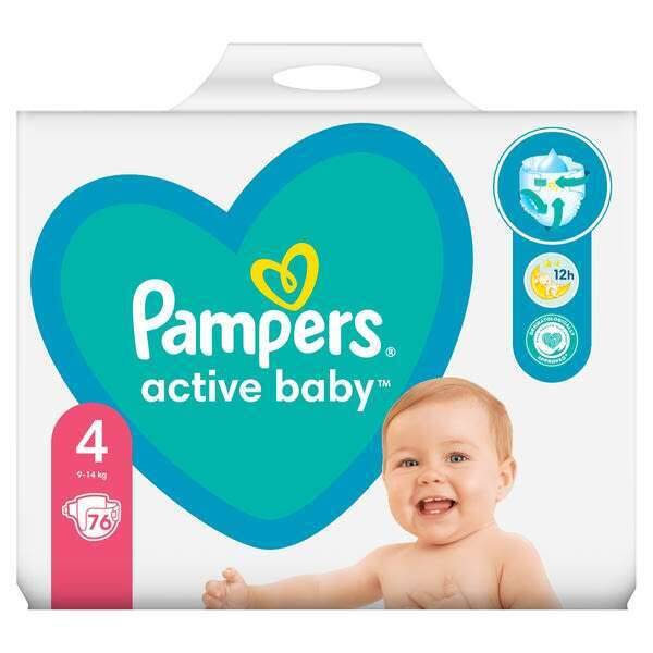 pampers active baby-dry pieluchy 3 midi