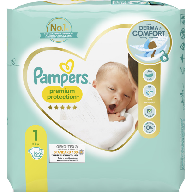 pampers premium care 1 newborn 2-5 kg 88 ks