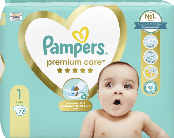 tesco zakupy pieluchy pampers premium care 1