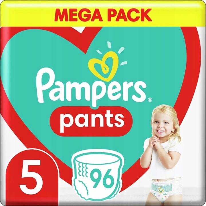 pampers pants pieluchomajtki 9-15kg 4+ opakowanie 52szt