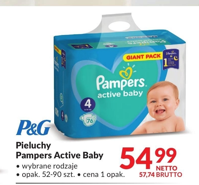 pampers pieluszki active baby 3 midi 208