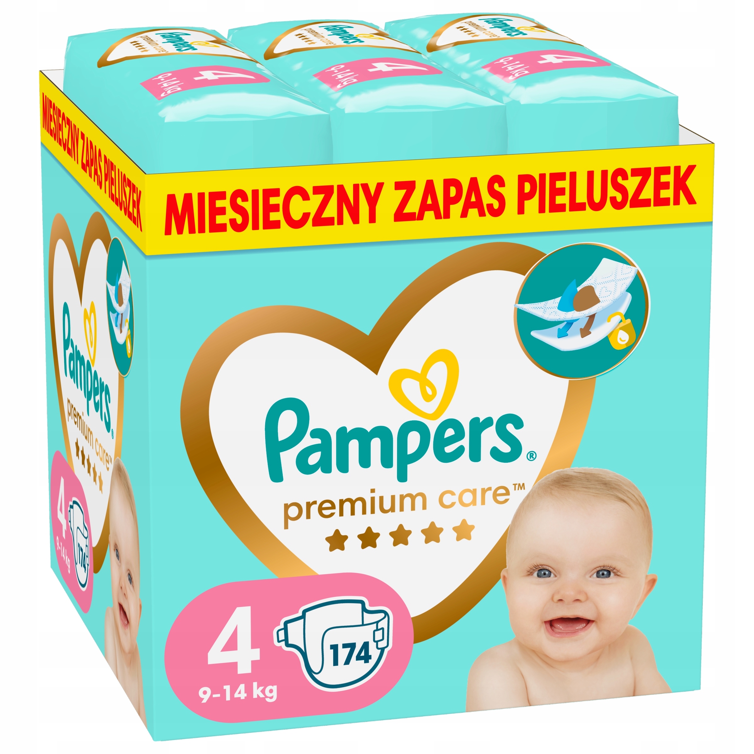 pieluchy pampers premium care 2 cena