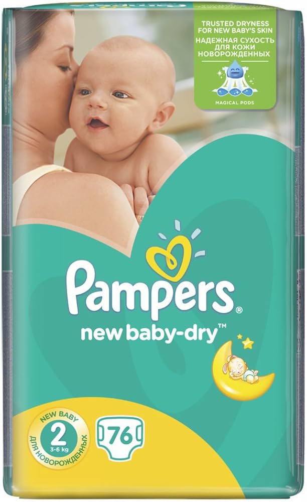 pampers niebieski pasek