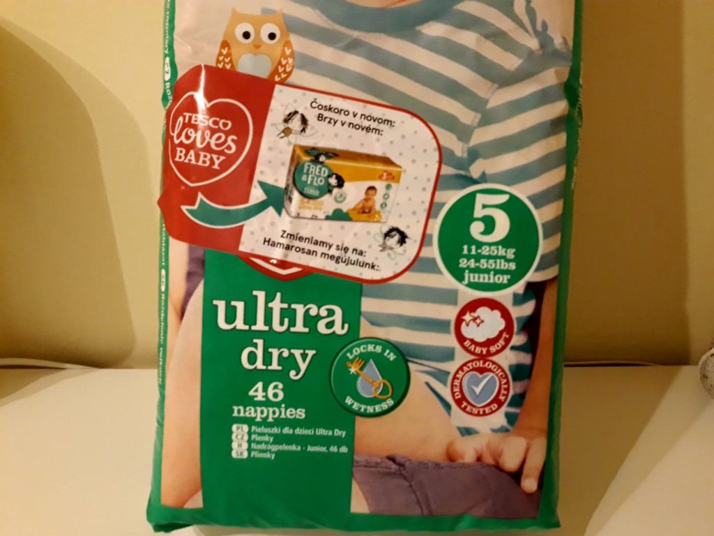 tesco online pampers avtive baby dry