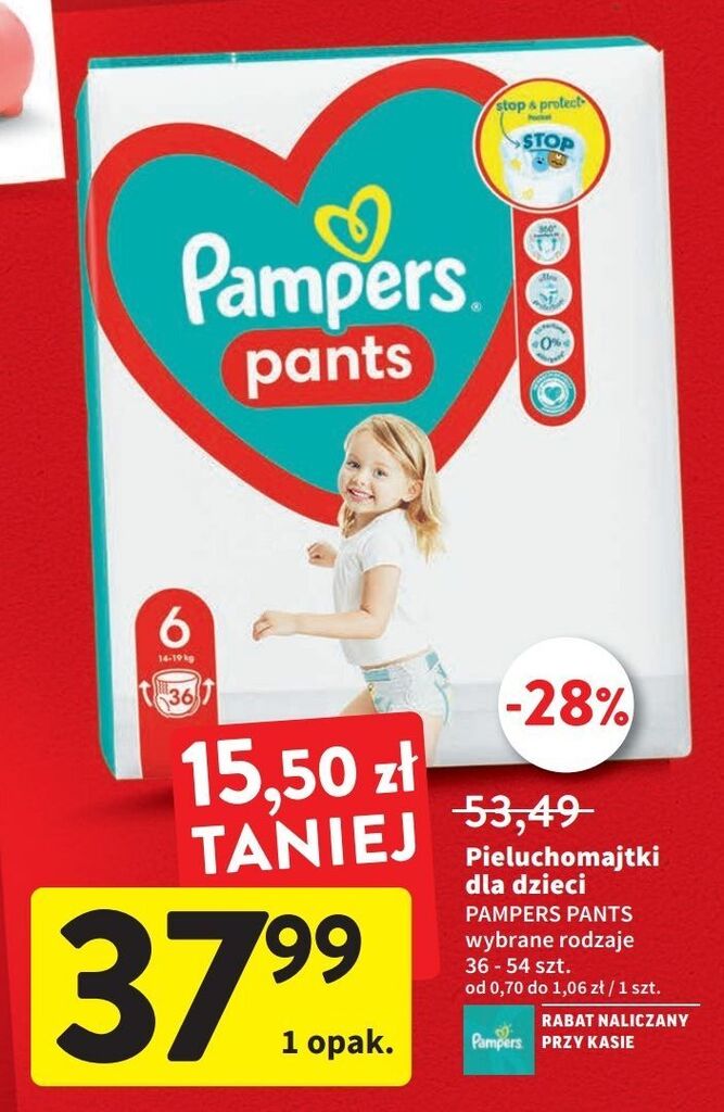 pampers active baby 6 44 szt