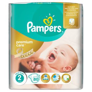 pampersy pampers zalozone na dziecko bez ubran