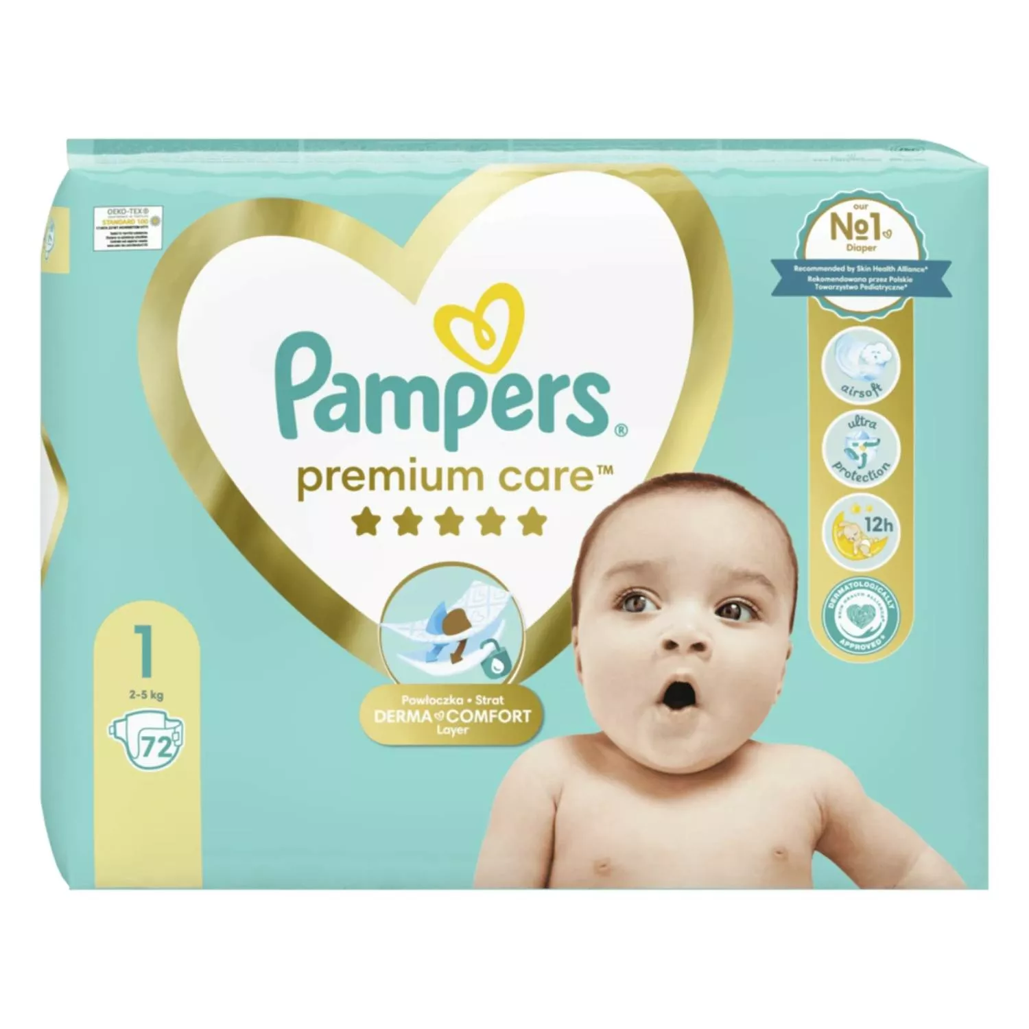 dla noworodka pampers 1 czy 2