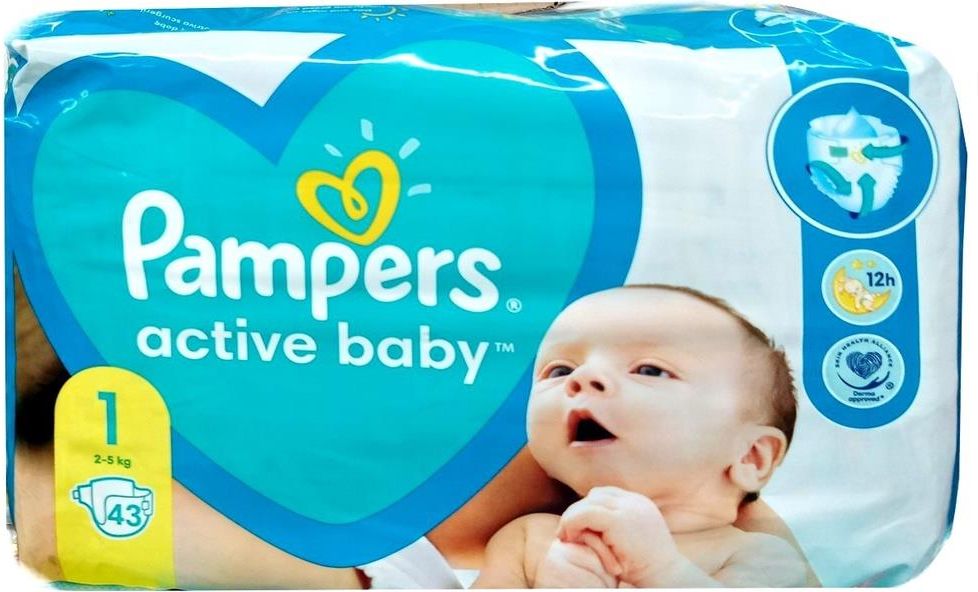 pampers 1 pieluszka