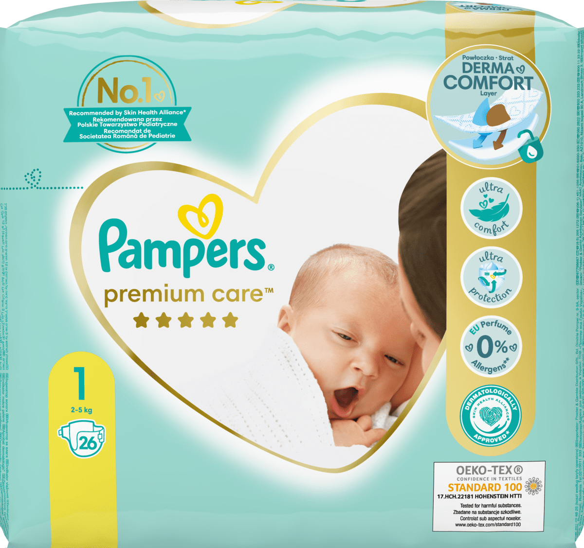 pampers premium care pieluchy 1 mini 168szt