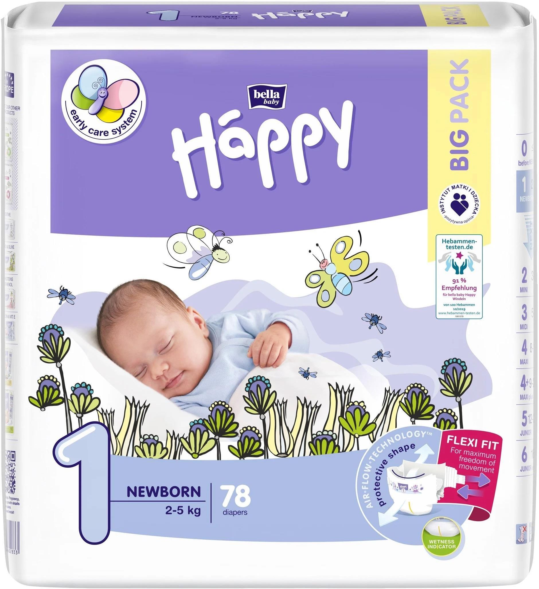 pampers new baby-dry pieluchy 2 mini 3-6 kg