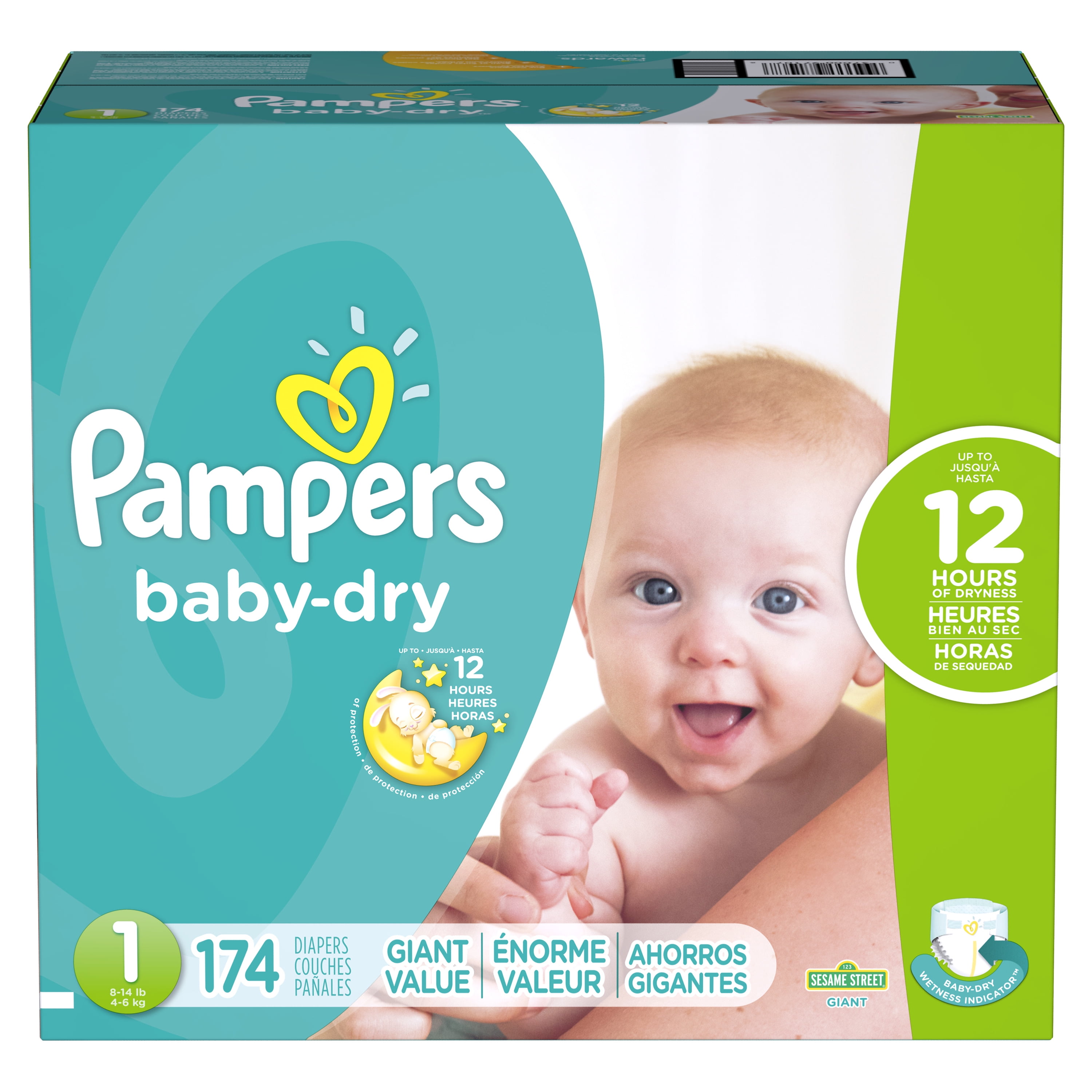 pampers new baby dry 3 box