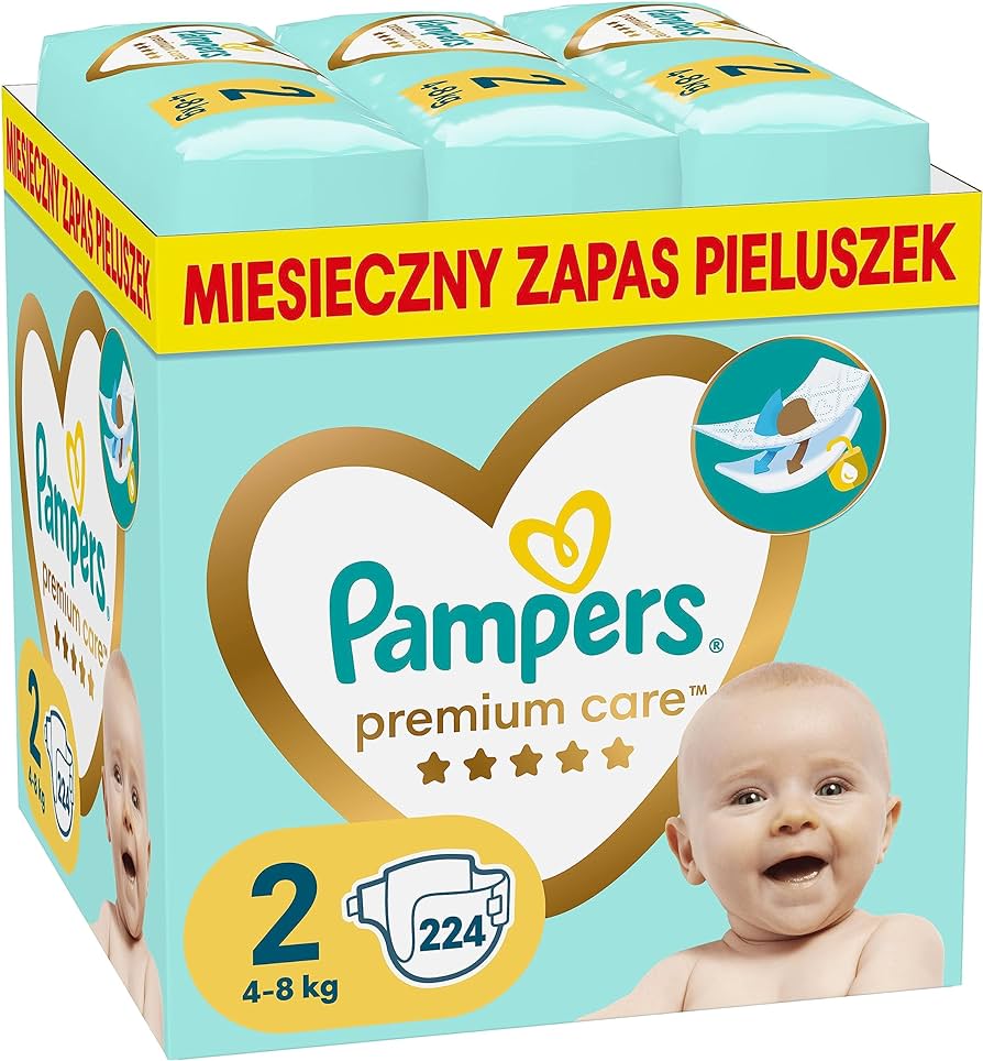 pieluszki pampers 2 mega pack 228