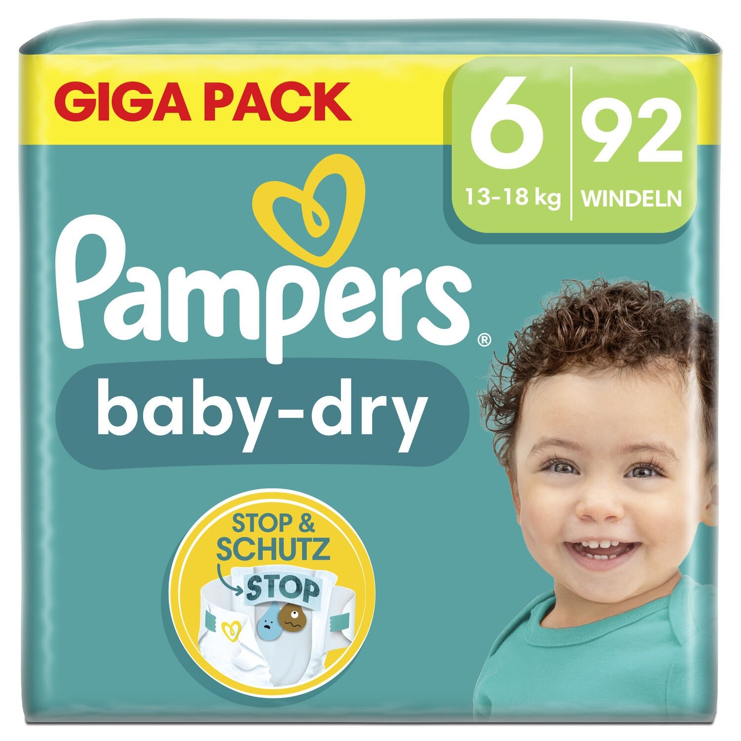 pieluchy pampers zółte