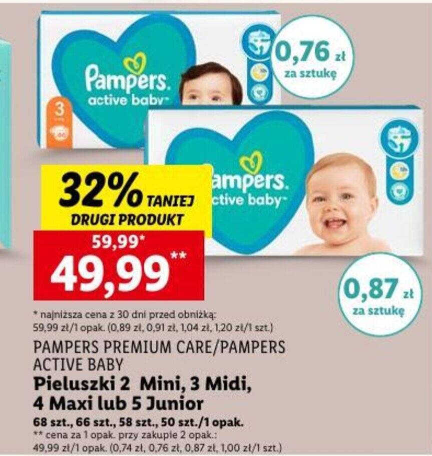 pampers premium care 4 68 sztuk