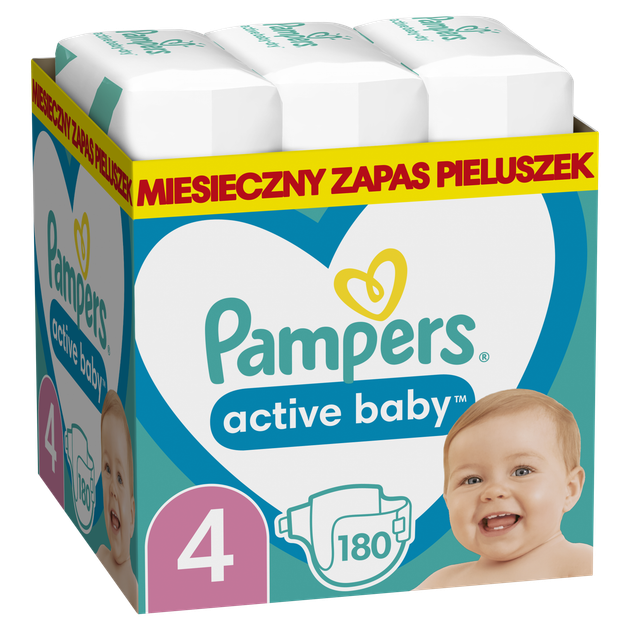 pampers active baby-dry 4 maxi 49 sztuk