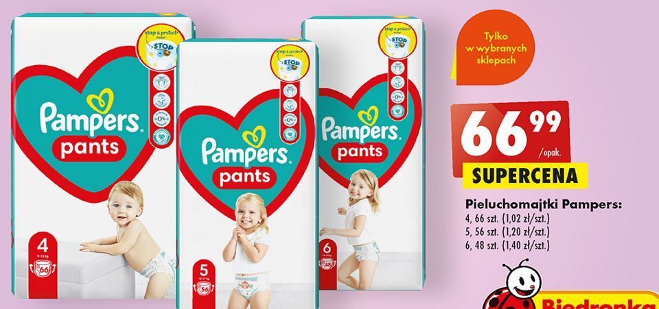 netto pieluchy pampers 3 sleep play