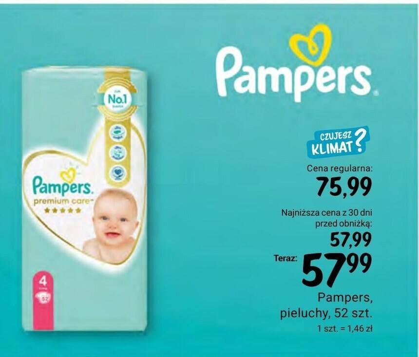 pampers tabela rozmiarow