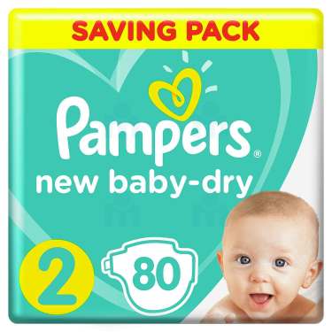 pampers baby-dry 3 cena 124