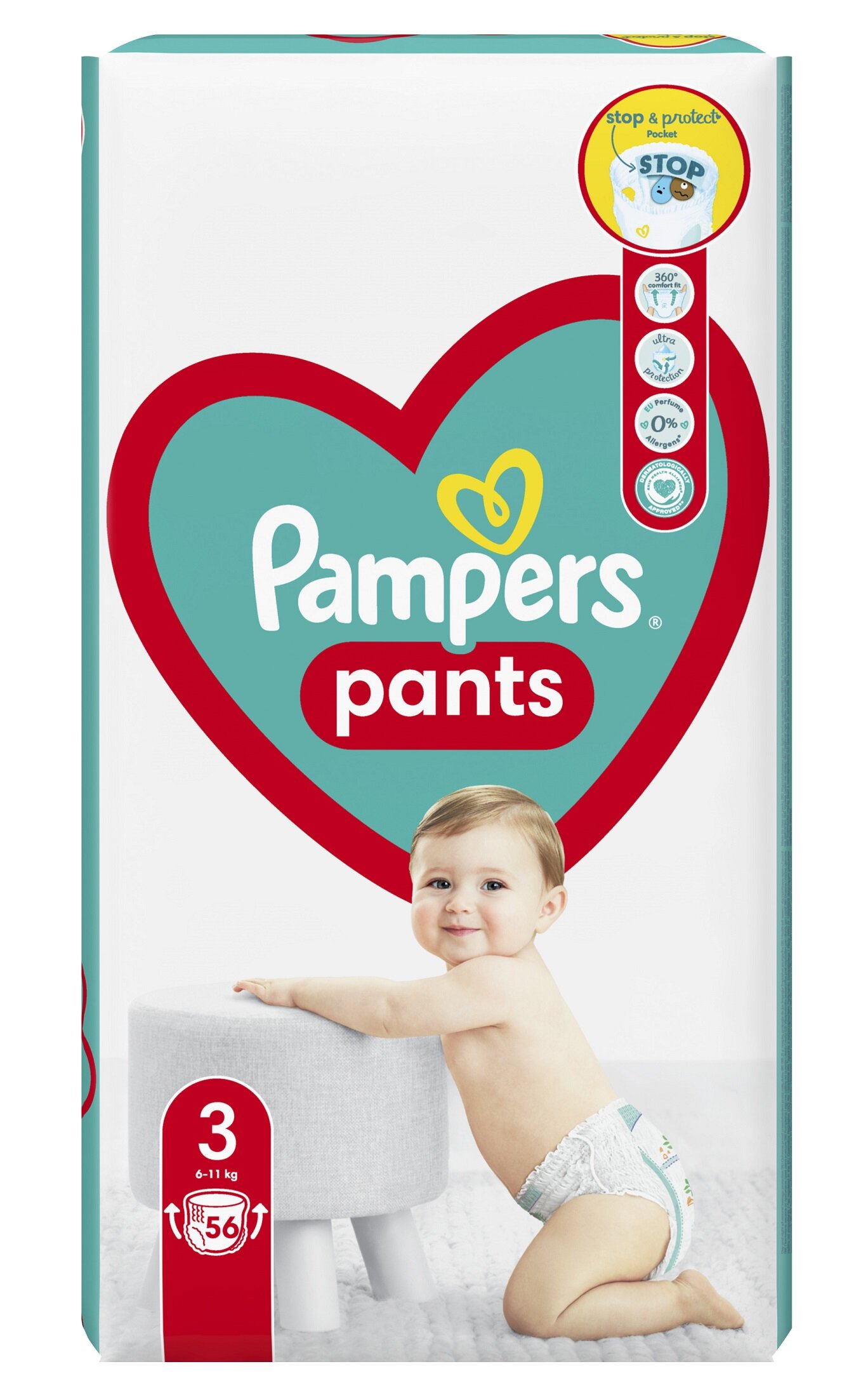 majtko pieluchy pampers all