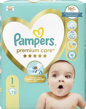 pampers protection premium new baby 1 72szt 2-5kg