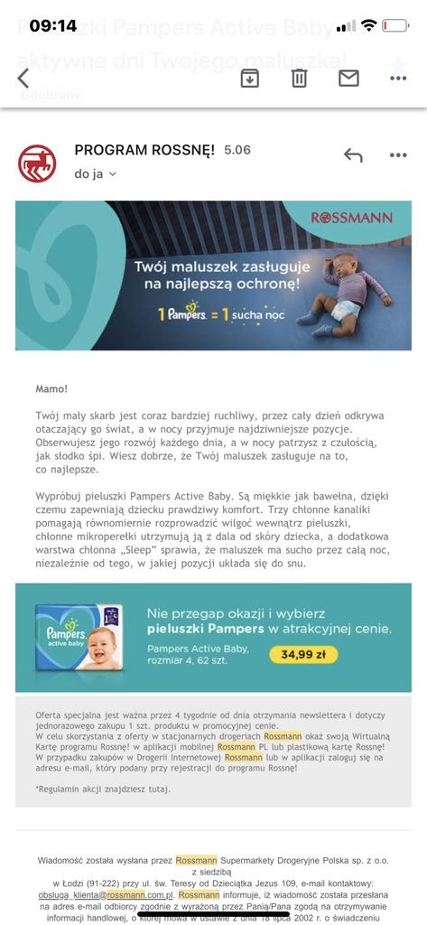 pampers seni plus m