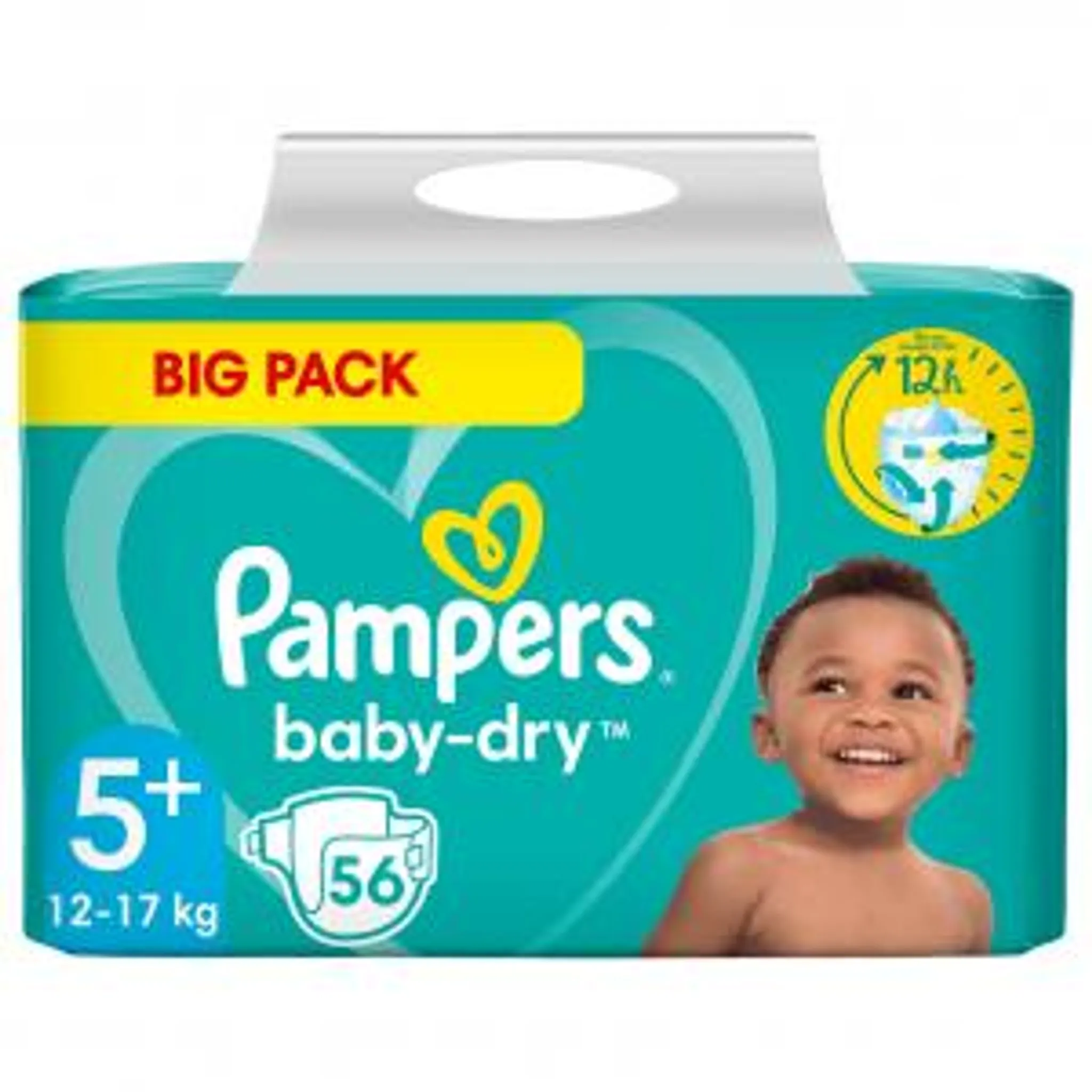 dwulatek lapie sie za pampers