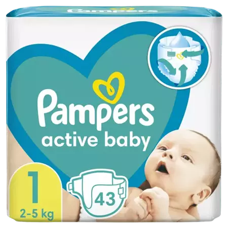 pampers active rozowe