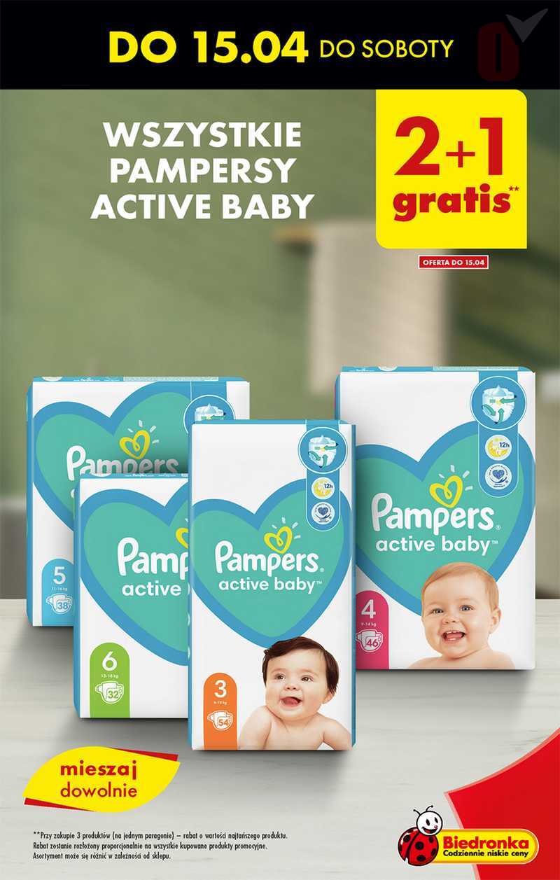 pampers na dziecku