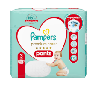 prawidłowo założony pampers