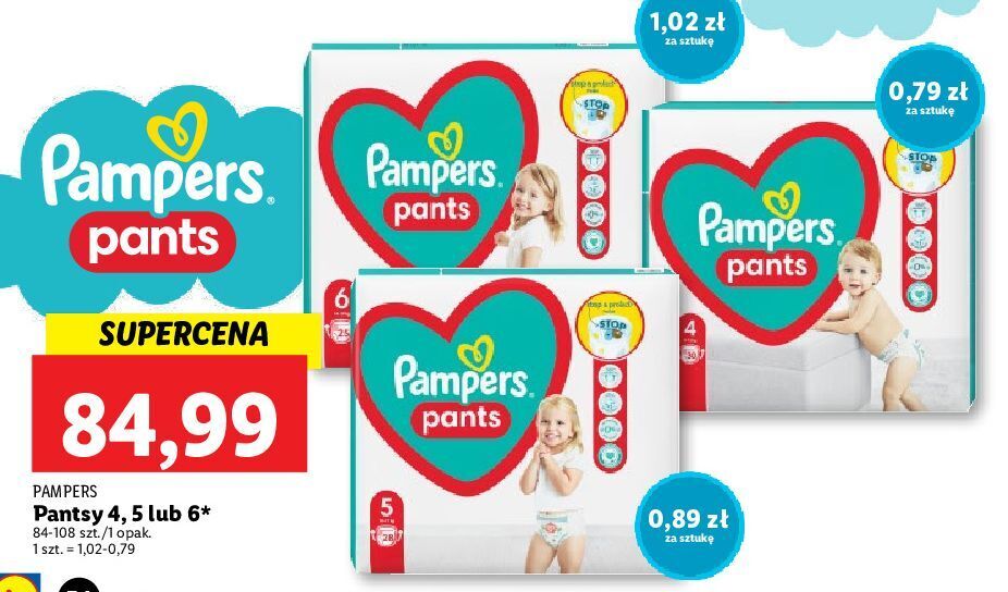 pieluchomajtki pampers opis