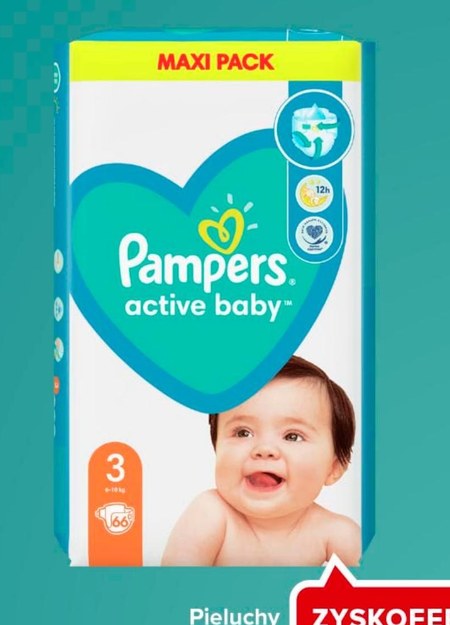 pampers active baby 2 43 sztuki