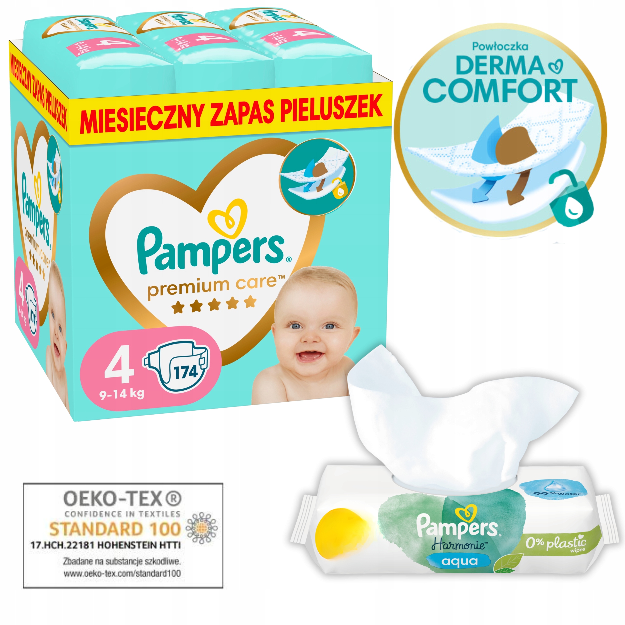 pieluchy pampers premium care 1 newborn 2 mini 168 szt