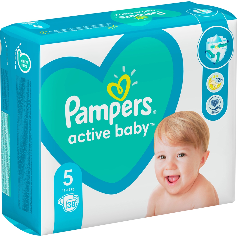 pampers box baby dry