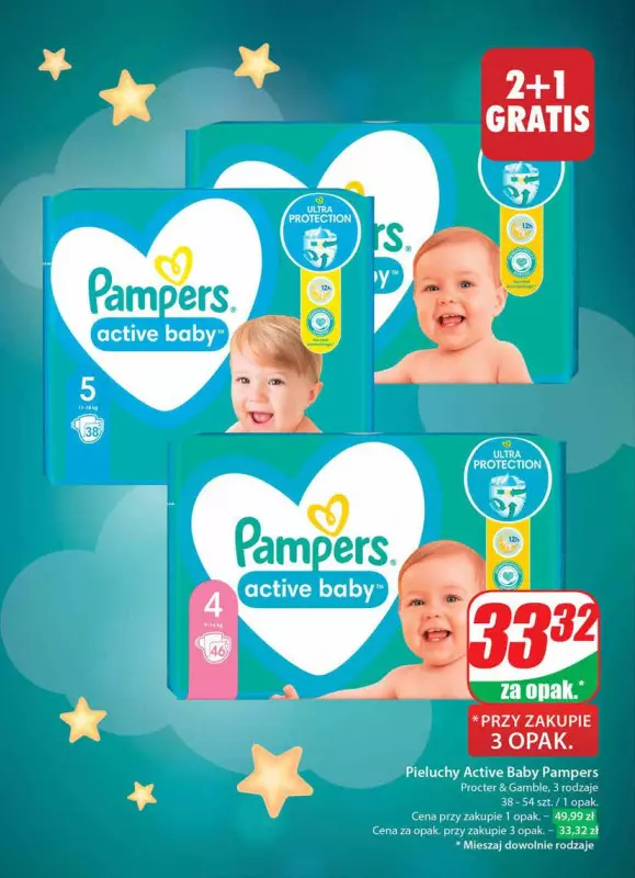 pampers poczatkowe