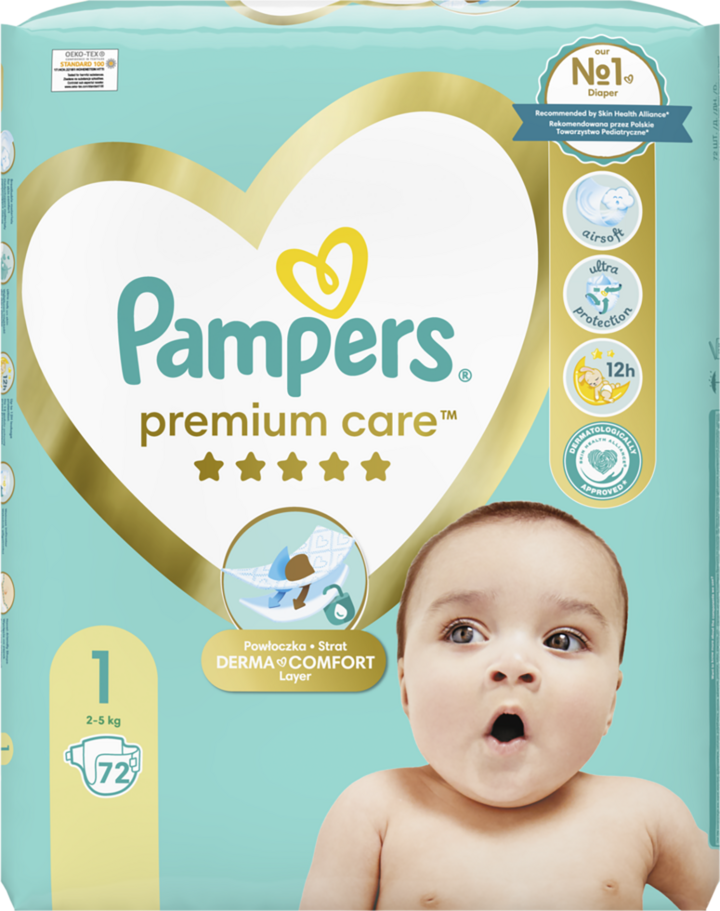 pampers premium care 3 a new baby dry porównanie