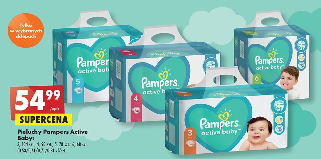 pampers biedronka 49.99 2018