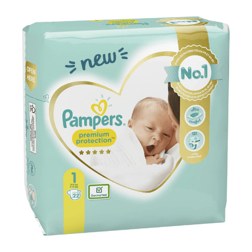 pampers new baby-dry 1 new born 2-5kg 43szt pieluszki jednorazo