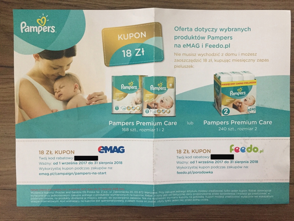 pampers dziecko