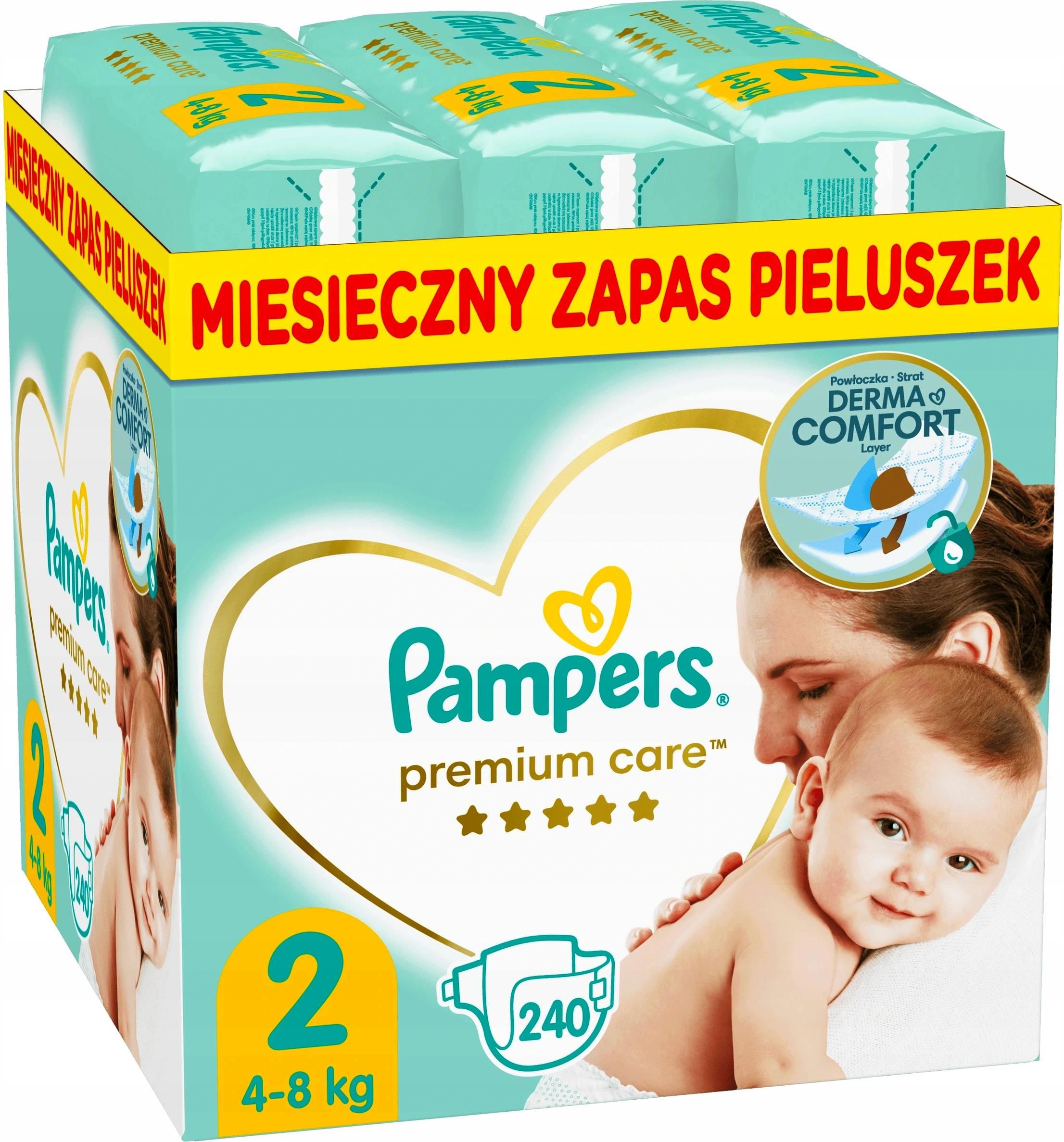 pampers premium care pieluchy 1 newborn 176 szt