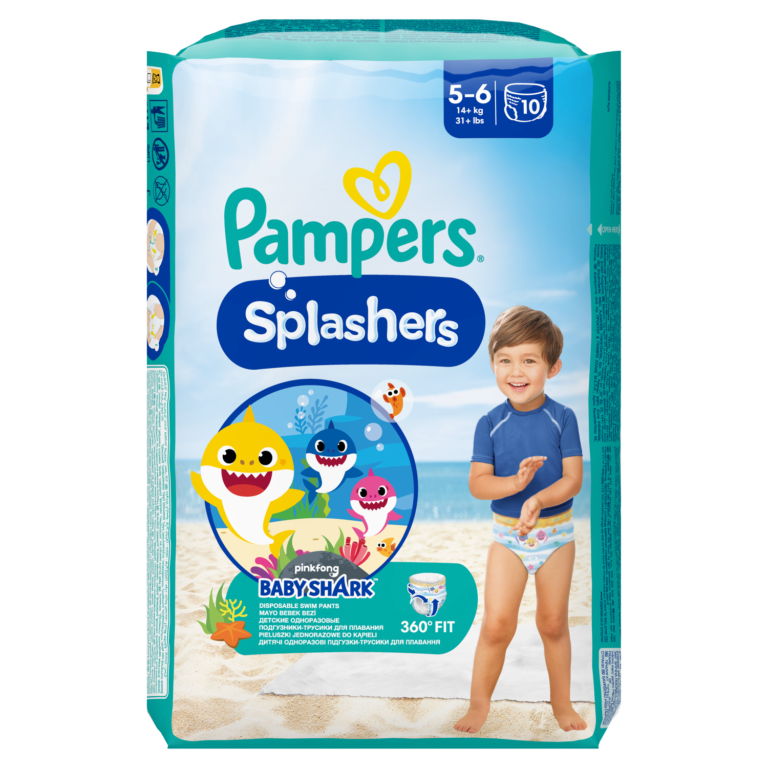 pampers 2 kolor fioletowy