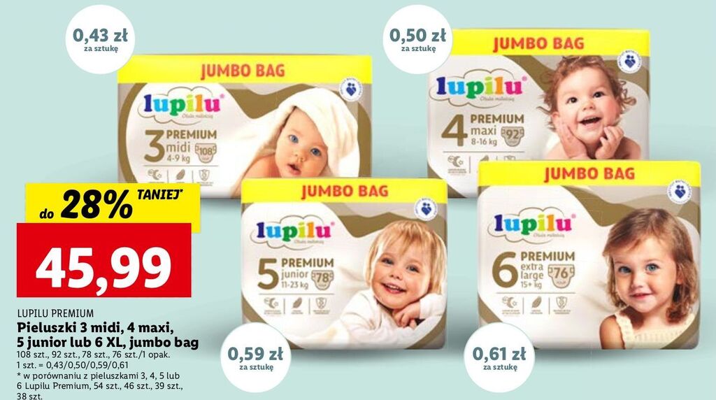 pieluchy pampers lidl promocja