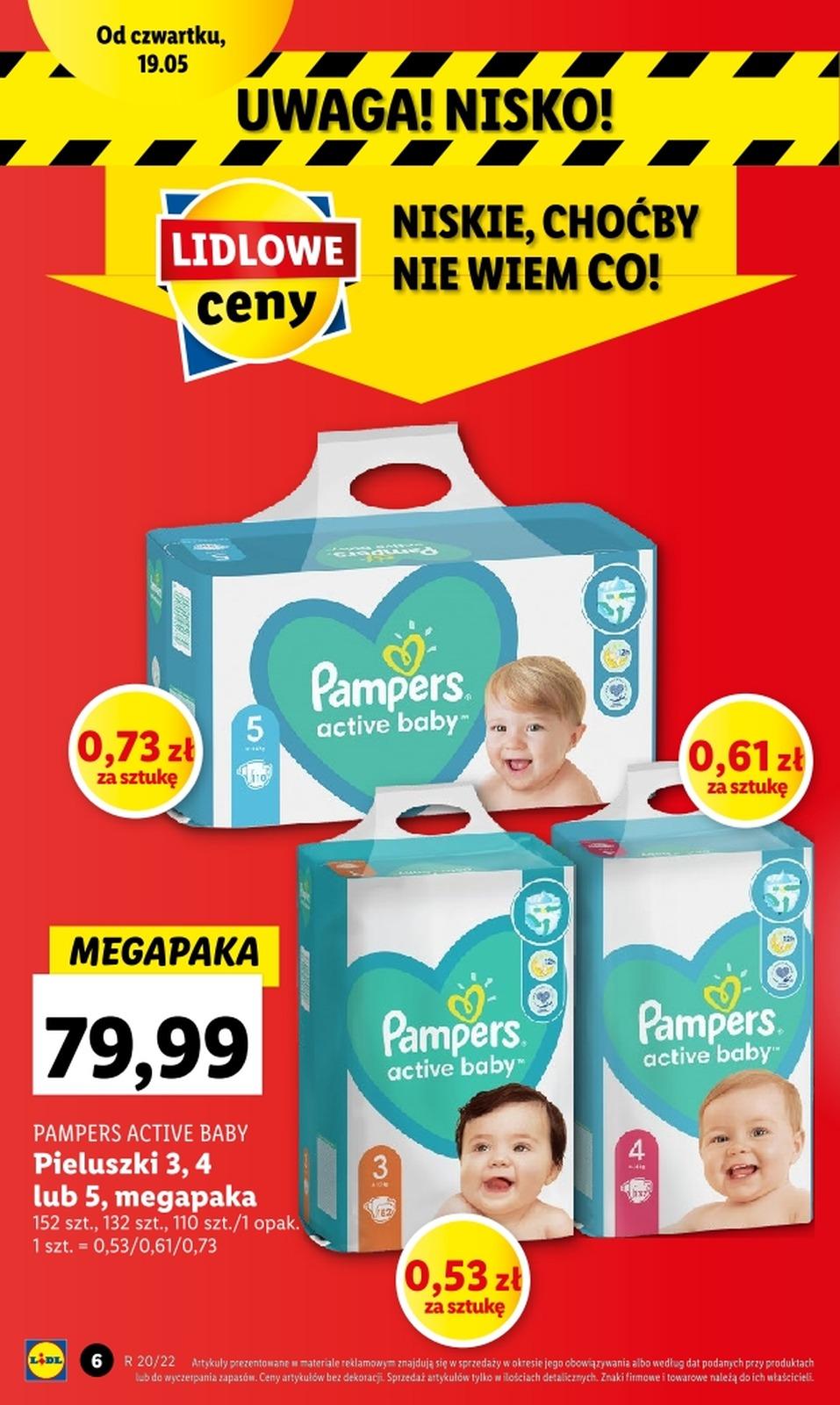 pieluch pampers rozm 3 duża packa