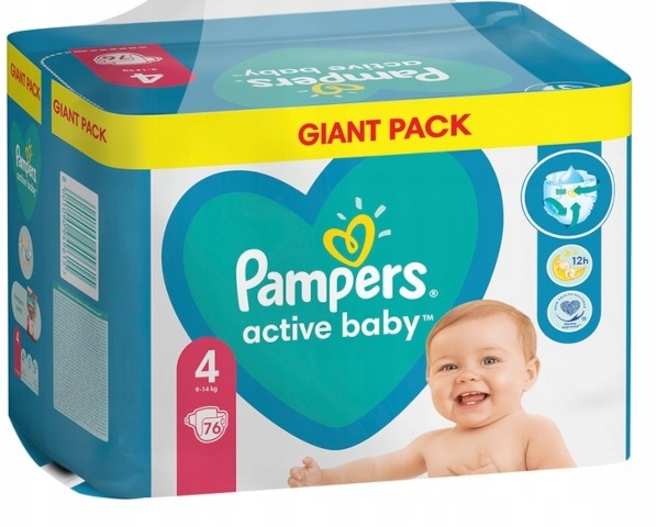 pampers active baby-dry pieluchy jednorazowe rozmiar 4