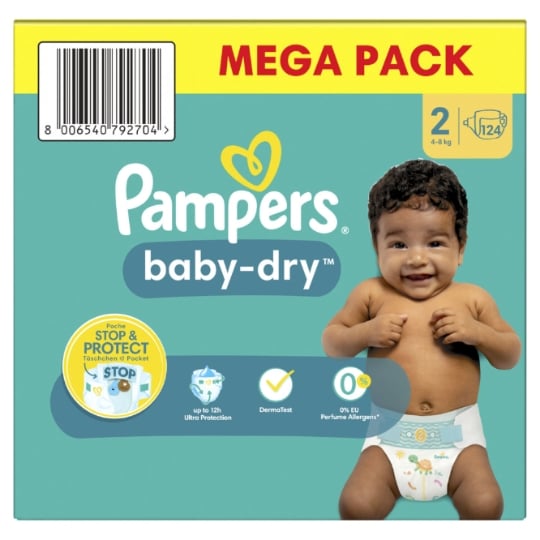 tesco zakupy pieluchy pampers premium care 1