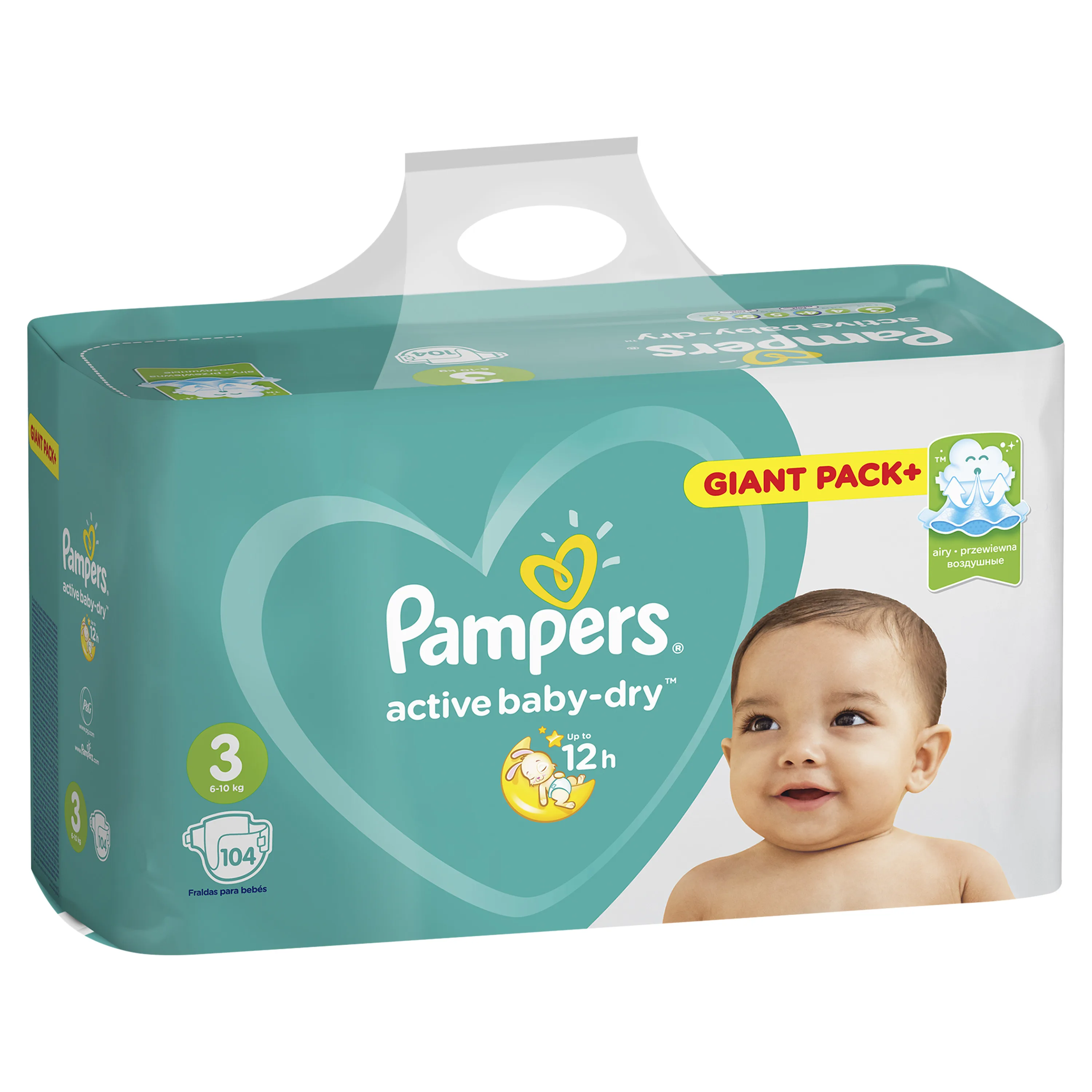 pieluchy pampers active baby mega box plus 5