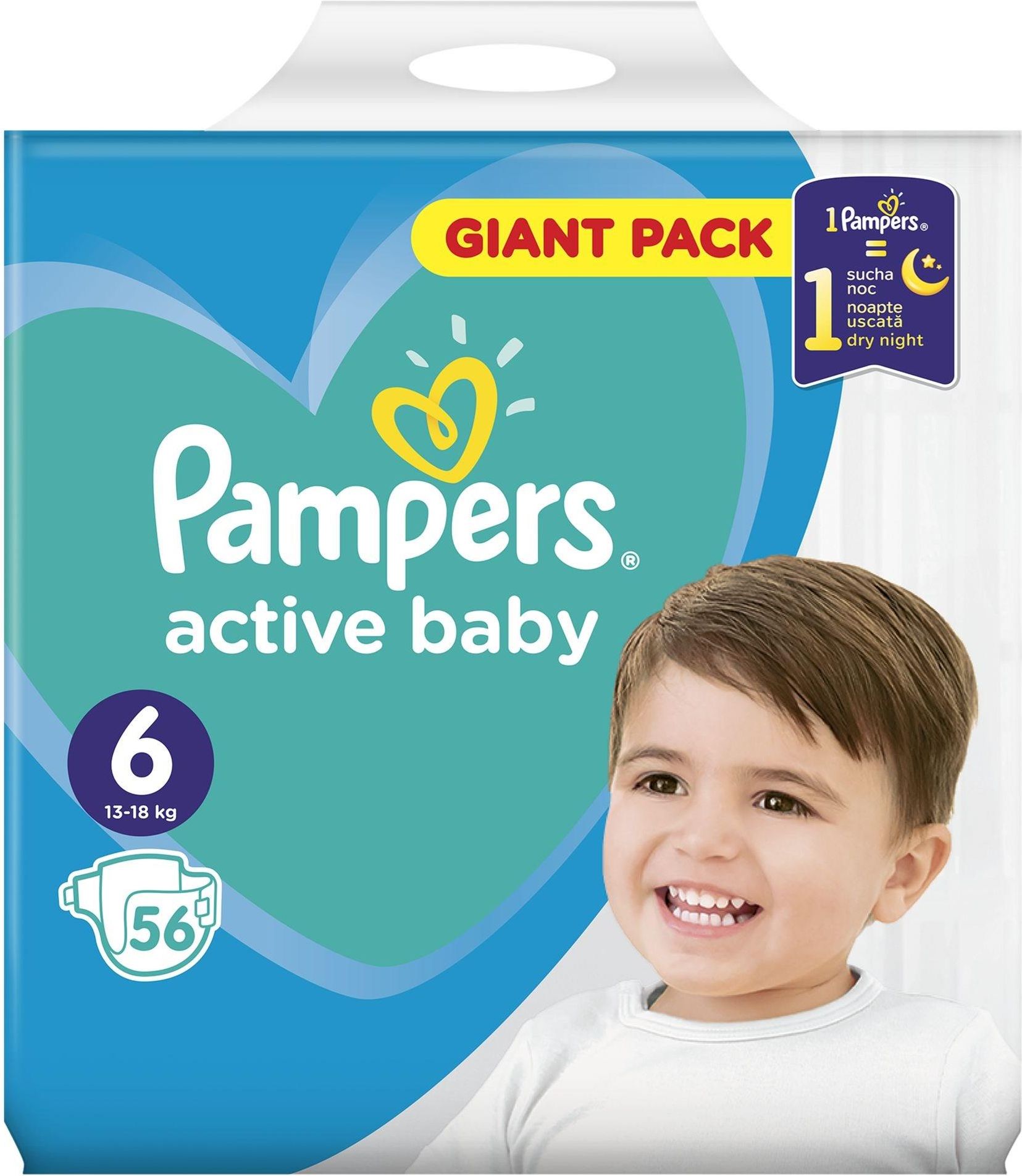 pampers active baby 3 gigant box plus