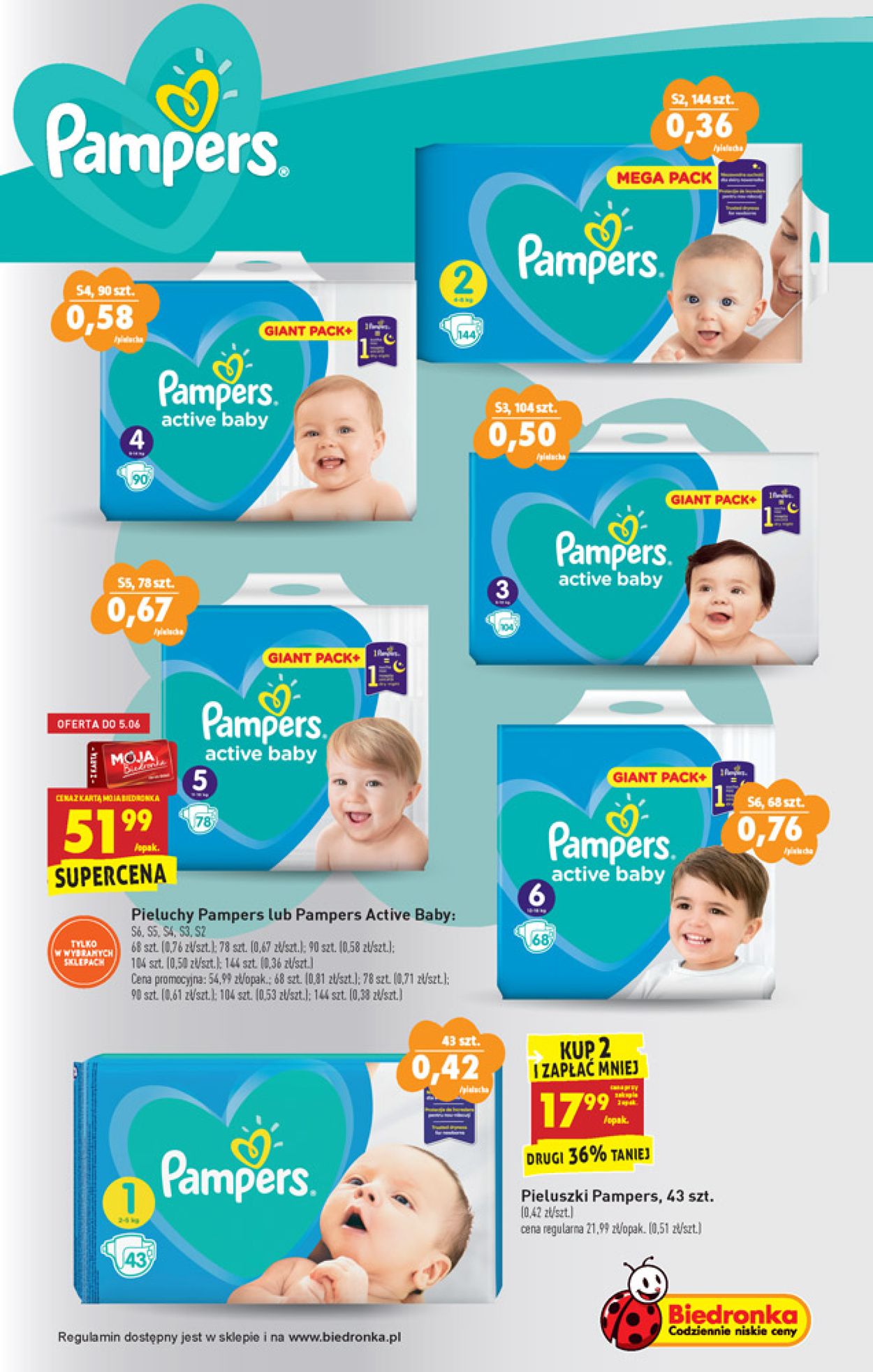 pampersy pampers 4 cena