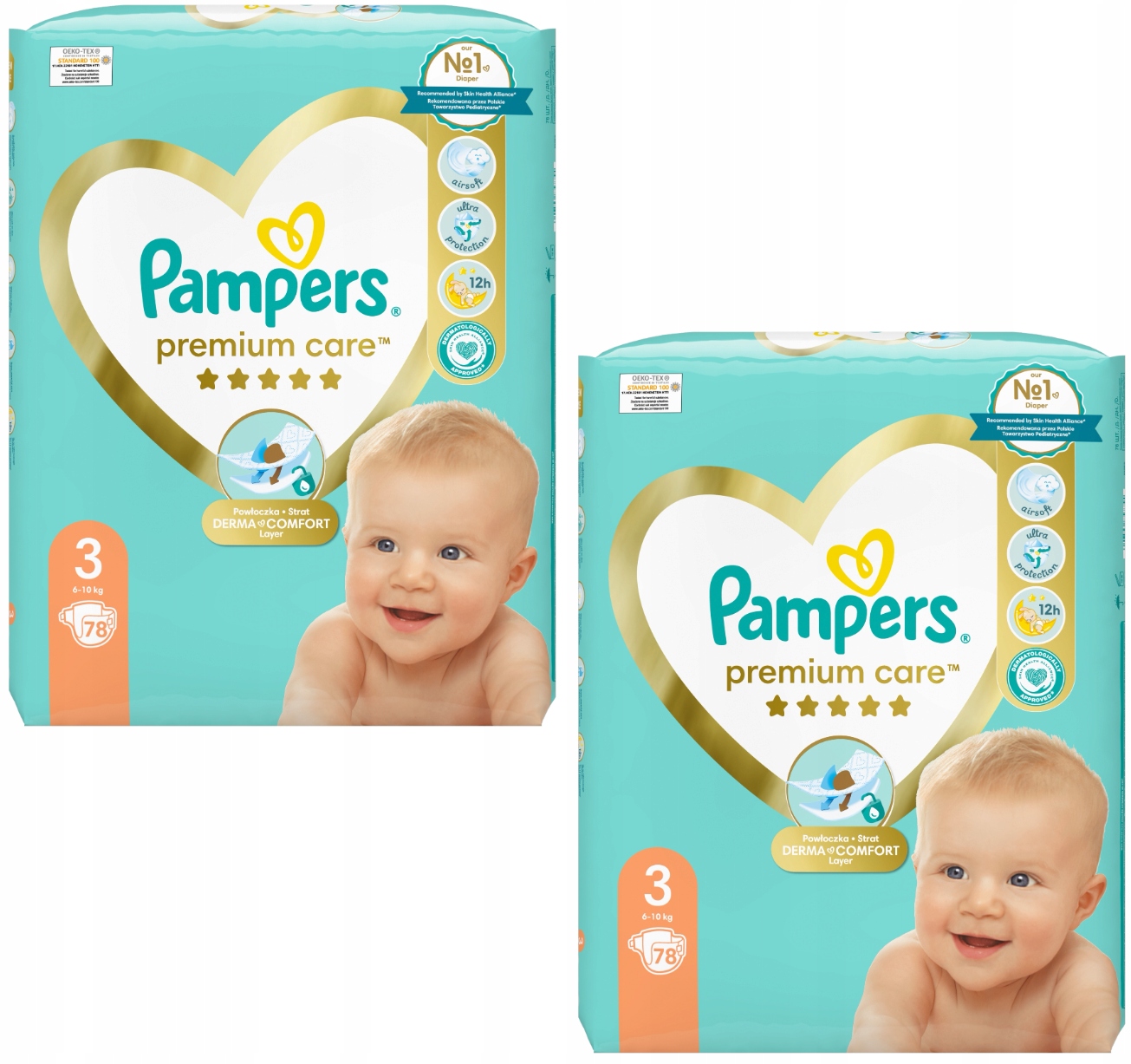 pampers premium care 1 newborn 66 szt